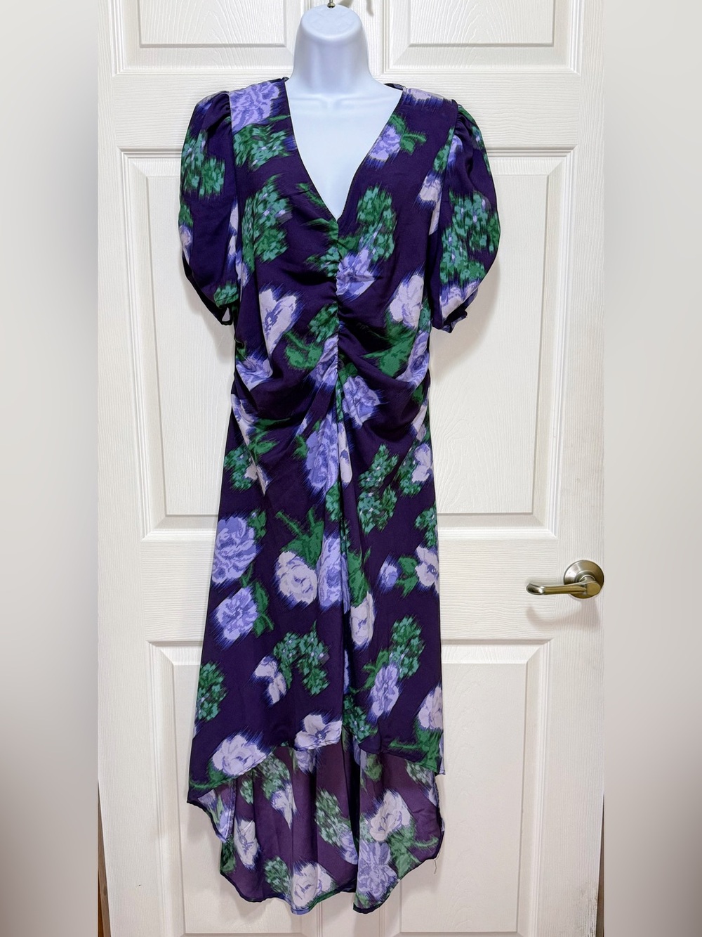 A New Day Purple Floral High-Low Dress